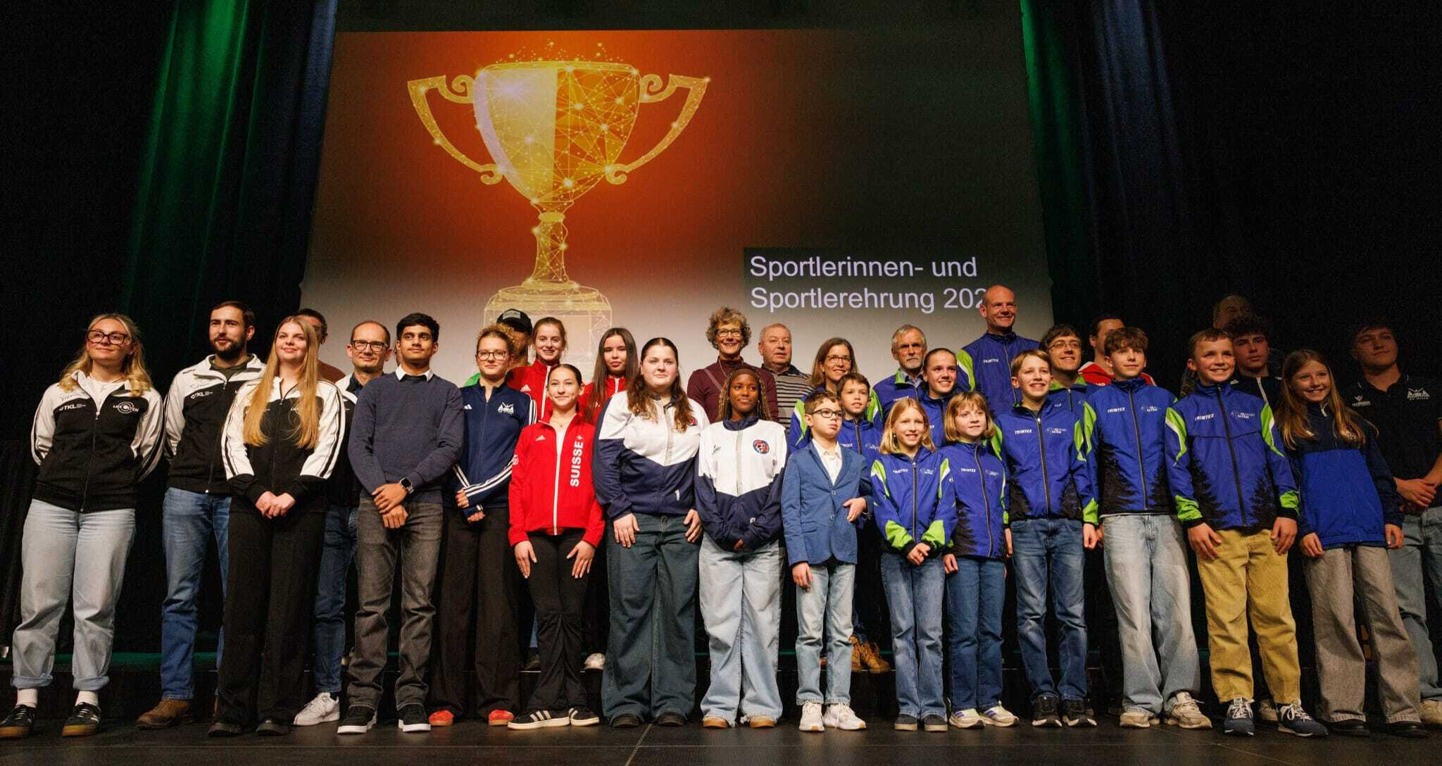 Gruppenfoto-Sportlerehrung